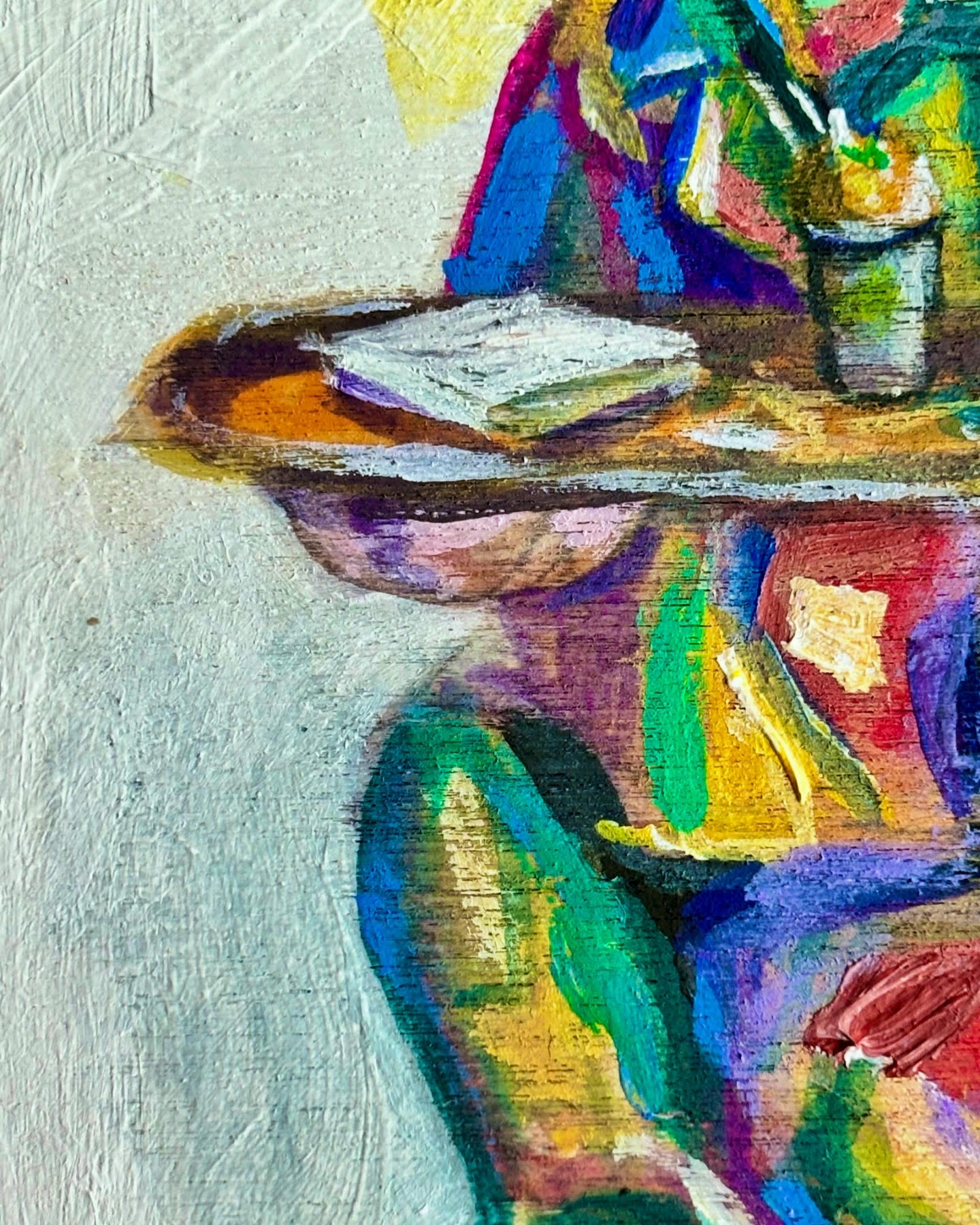 Chrome Dog with Paani Puri - 4" x 6" | Original Artwork